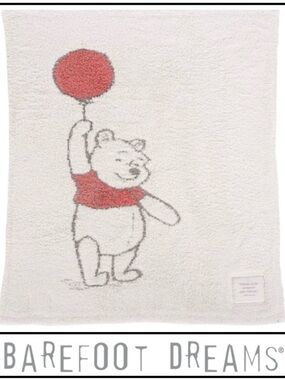 NWT 🆕 Pooh x Barefoot Dreams Throw Blanket, travel, hotel, baby blankie & more